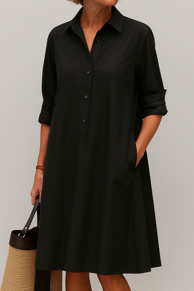 Elodie - Robe chemise à boutons